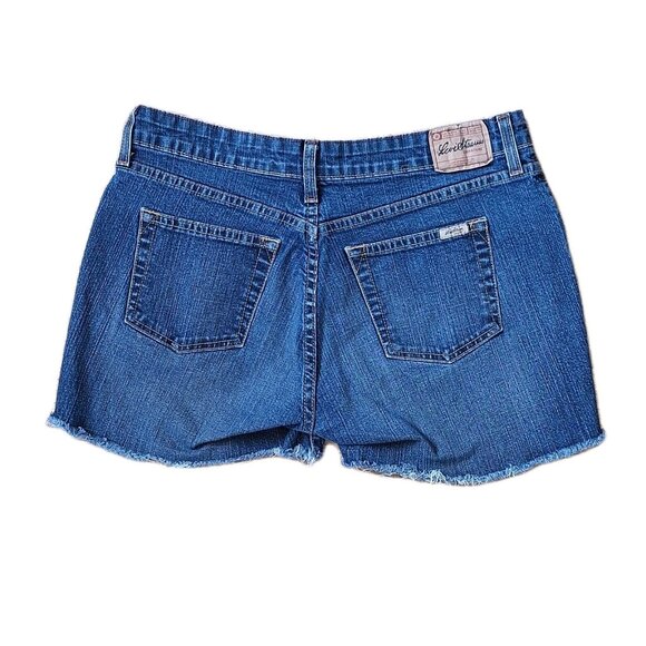 LEVI STRAUSS SIGNATURE CUTOFF JEAN SHORTS SIZE 8 - Picture 2 of 3
